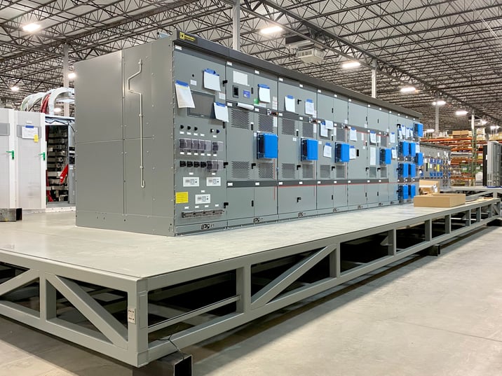 PCX electrical skid at the facility 